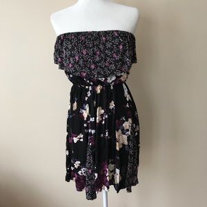 Urban Outfitters strapless floral dress